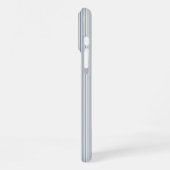 Personalized Striped Blue Tones Minimalist Chic iPhone Hoesje (Linkerkant)
