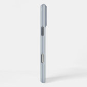Personalized Striped Blue Tones Minimalist Chic iPhone Hoesje (Rechterkant)