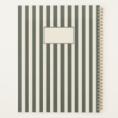 Personalized Striped Planner 20XX (Achterkant)