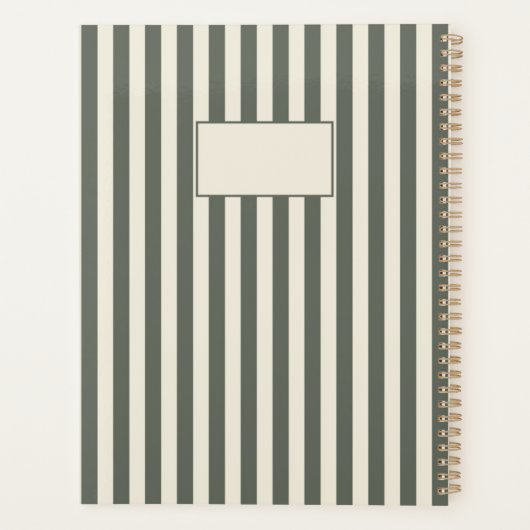 Personalized Striped Planner 20XX (Achterkant)