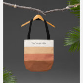 Personalized Striped tote Bag "You've got this"