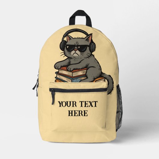 Personalized Student Gear Too Cool for School  Bedrukte Rugzak (Voorkant)