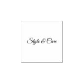 Personalized Stylish Font Wood Art Name Stamp Rubberstempel (Afrduk)