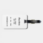 Personalized Succulent Cacti Bagagelabel (Achterkant horizontaal)