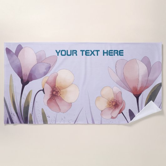 Personalized Summer & Beach Essentials Strandlaken (Voorkant)