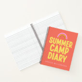 Personalized Summer Camp Diary in Oranje Notitieboek (Binnen)