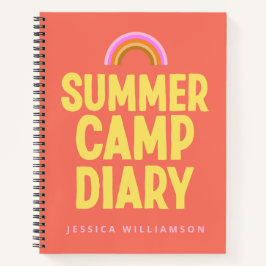 Personalized Summer Camp Diary in Oranje Notitieboek