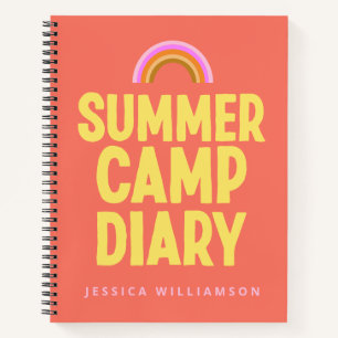 Personalized Summer Camp Diary in Oranje Notitieboek