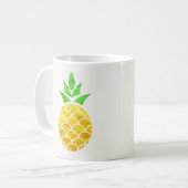 Personalized Summer Foil Gold Geometric Pineapple. Koffiemok (Voorkant links)