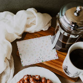 Personalized Summer Watercolor Pattern Notitiekaartje