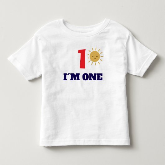 Personalized Sun Birthday T-Shirt – Custom Number  (Voorkant)