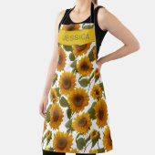 Personalized Sunflower Bloom Floral Pattern Custom Schort (Insitu)