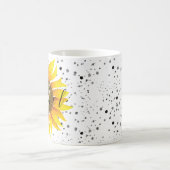 Personalized sunflower coffee mug koffiemok (Center)