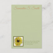 Personalized Sunflower Flat Note Card Kaart (Voorkant)
