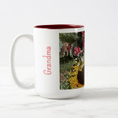 Personalized Sunflower Mosaic Cup Tweekleurige Koffiemok (Links)