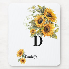 Personalized Sunflower Mousepad Muismat