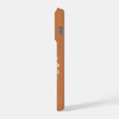 Personalized Sunflower Name Terra Cotta Phone Case iPhone Hoesje (Linkerkant)