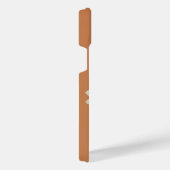 Personalized Sunflower Name Terra Cotta Phone Case iPhone Hoesje (Rechterkant)