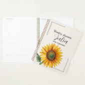 Personalized Sunflower Planner  (Display)