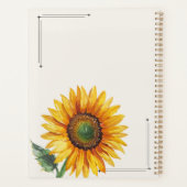 Personalized Sunflower Planner  (Achterkant)