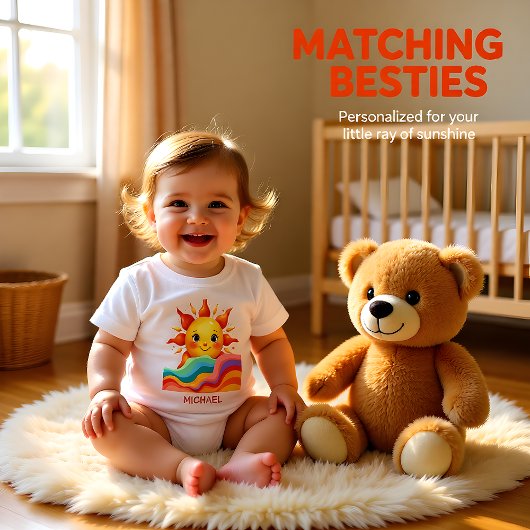 Personalized Sunny Rainbow Baby 