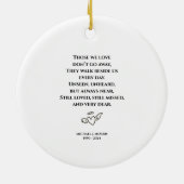 Personalized Sunset Memorial Ornament (Achterkant)