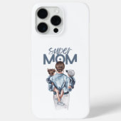 Personalized Super Mom with Son and Daughter Gift Case-Mate iPhone Case (Achterkant)