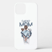Personalized Super Mom with Son and Daughter Gift Case-Mate iPhone Case (Achterkant)