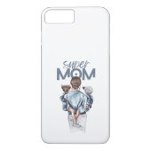 Personalized Super Mom with Son and Daughter Gift Case-Mate iPhone Case (Achterkant)