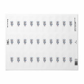 Personalized Super Mom with Son and Daughter Gift Etiket (Full Sheet)