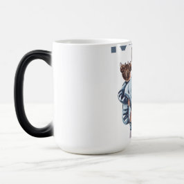 Personalized Super Mom with Son and Daughter Gift Magische Mok