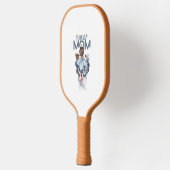 Personalized Super Mom with Son and Daughter Gift Pickleball Paddle (Links)