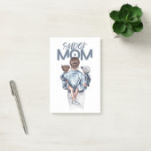 Personalized Super Mom with Son and Daughter Gift  Post-it® Notes (Kantoor)