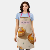 Personalized Sweet Custard Tart Pattern Schort (Gedragen)
