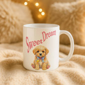 Personalized "Sweet Dream" Puppy Dog Watercolor  Mok