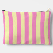 Personalized Sweet Pastel Pink and Yellow Stripe Etui (Achterkant)