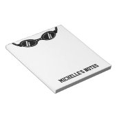 Personalized swimming goggles writing notepads notitieblok (Schuin)