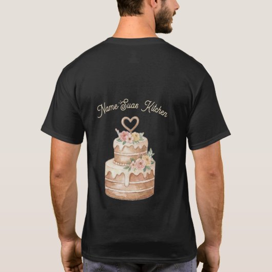 personalized-T-Shirt - Custom Name Baker Gift T-shirt (Achterkant)