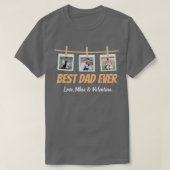 Personalized T-shirt for dad with family photos (Design voorkant)