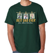 Personalized T-shirt for dad with family photos