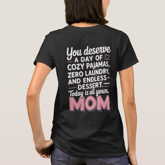 Personalized T-shirt Mother's Day (Achterkant)