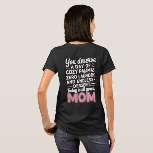 Personalized T-shirt Mother's Day (Achterkant volledig)