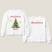 Personalized T-Shirt Tri-Blend Shirts (Voorkant /achterkant)