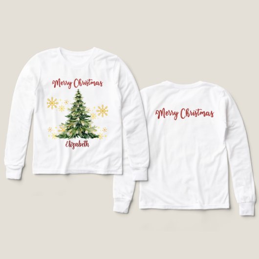 Personalized T-Shirt Tri-Blend Shirts (Voorkant /achterkant)