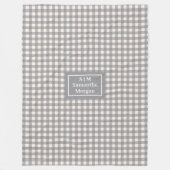 Personalized Tartan Blanket Trendy Colors Accent Fleece Deken (Voorkant)