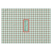 Personalized Tartan Tablecloth Elegant Holiday Gif Tafelkleed (Voorkant (Horizontaal))