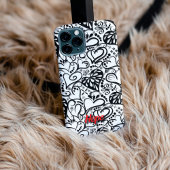 Personalized Tattoo Style Hearts Phone Case iPhone Hoesje