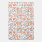 Personalized Tea & Baker Monogram Kitchen Towels Theedoek (Verticaal)