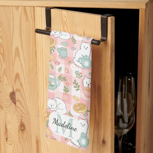 Personalized Tea & Baker Monogram Kitchen Towels Theedoek (Derde Gevouwen)