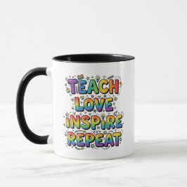 Personalized Teach Love Inspire Repeat Teacher Mok